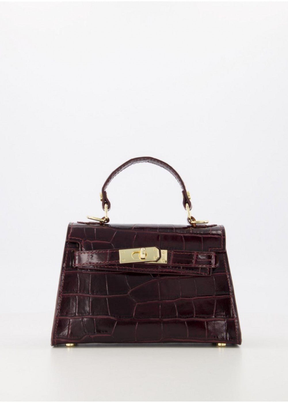 Dont' Sass Me Croco Bag Dark Brown