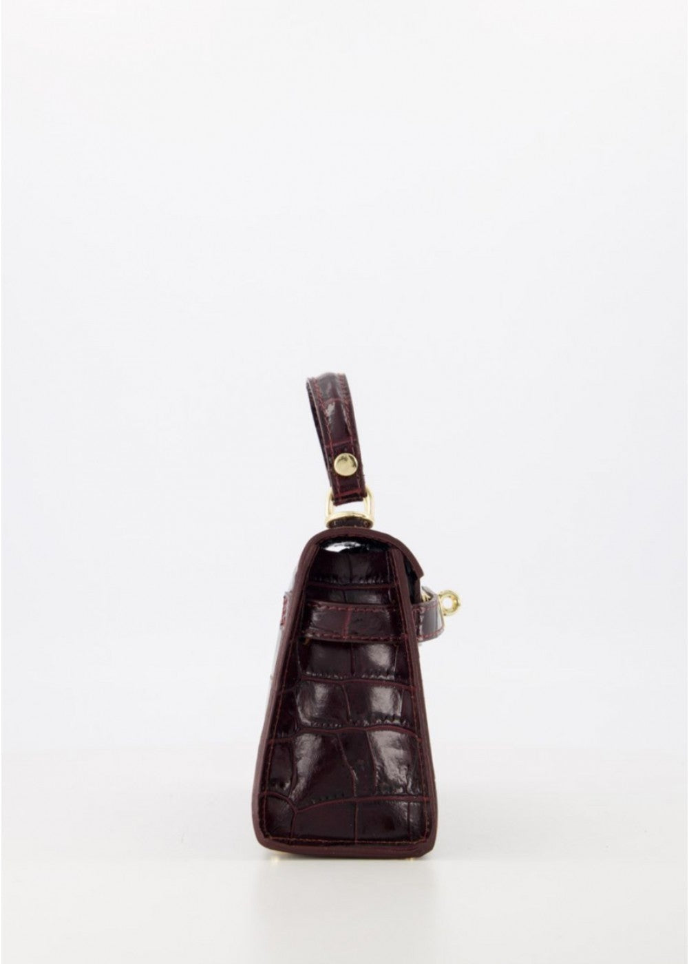 Dont' Sass Me Croco Bag Dark Brown