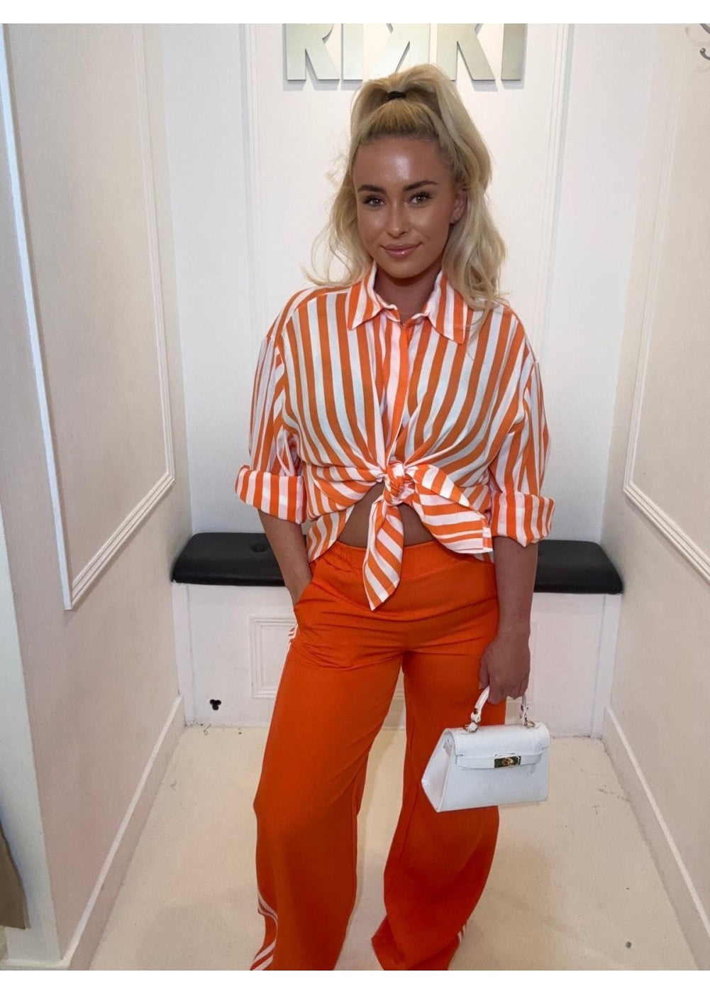 Orange Line Trousers