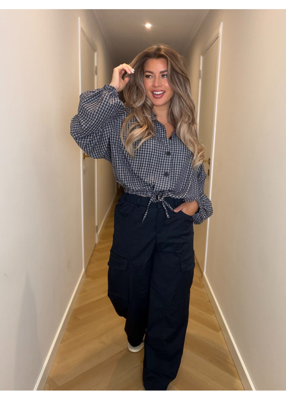 Alyna Cargo Pants Ambika Navy