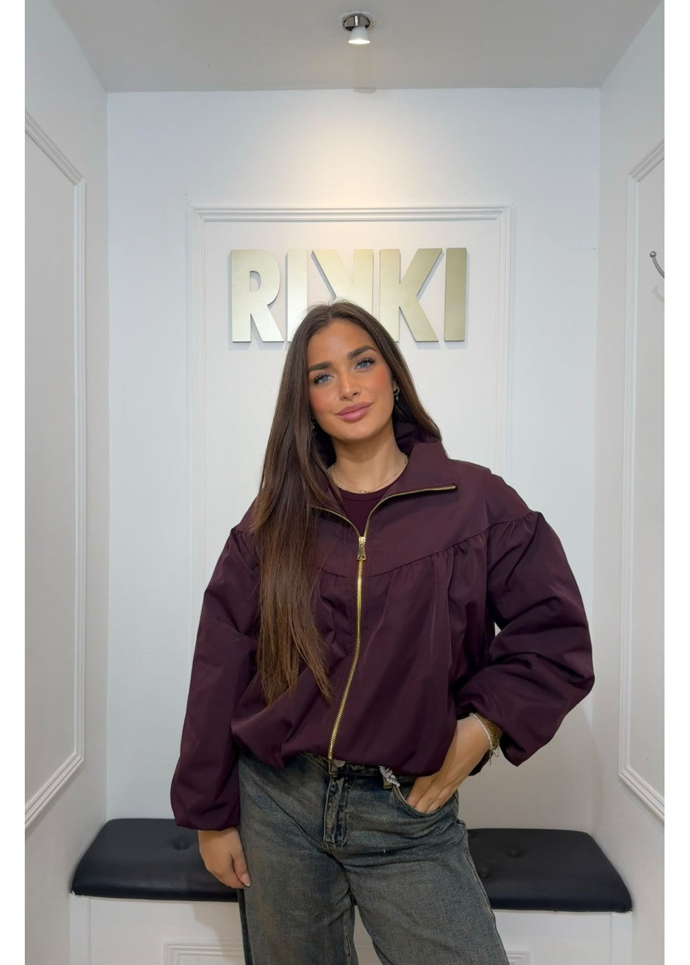 Never A Mistake Jacket Burgundy 26624