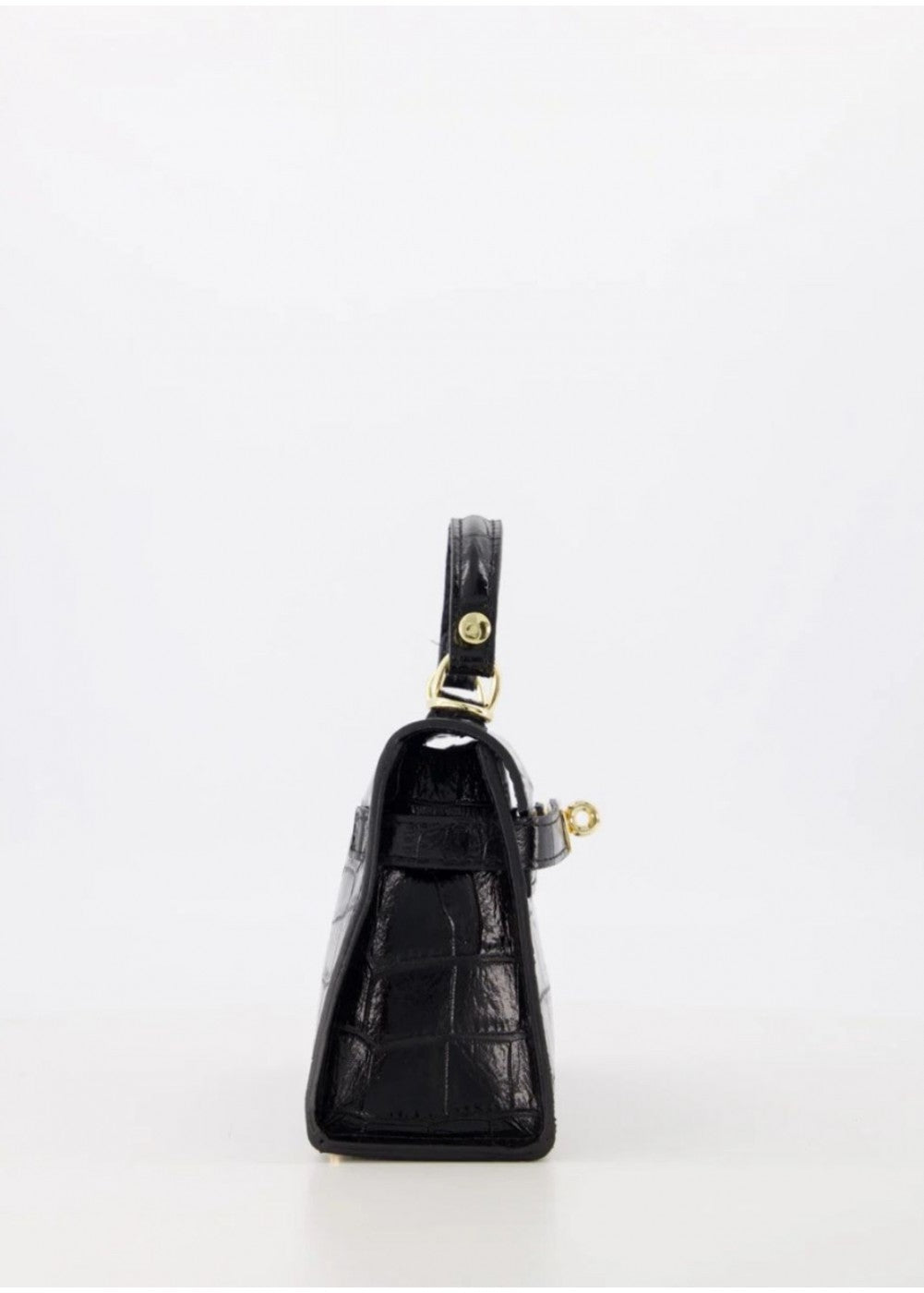 Dont' Sass Me Croco Bag Black