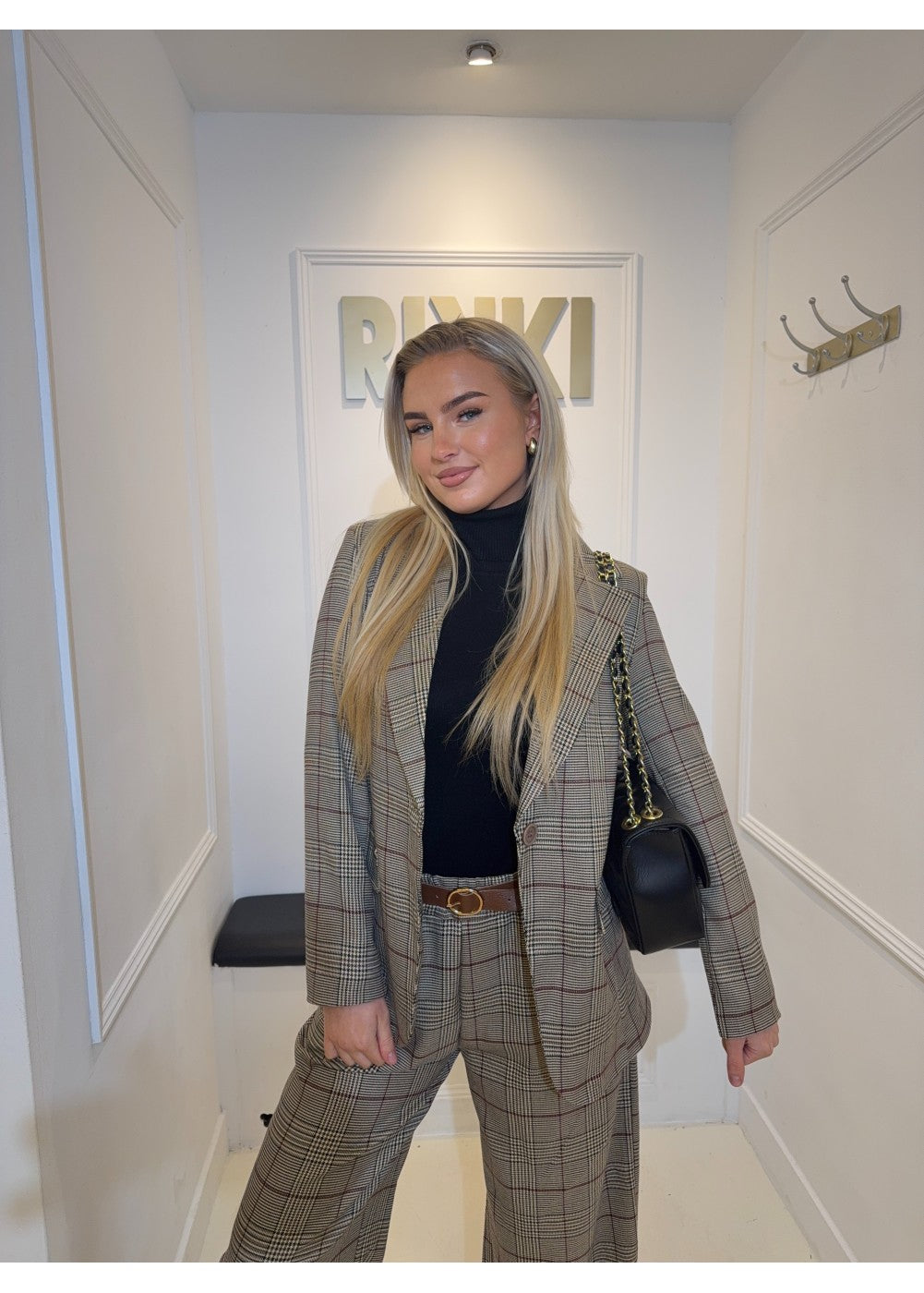 Casual Check Blazer