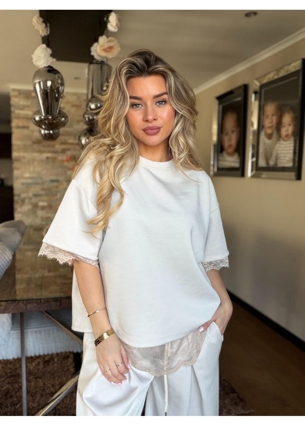 Cant Wait To Go Shirt Beige 61116