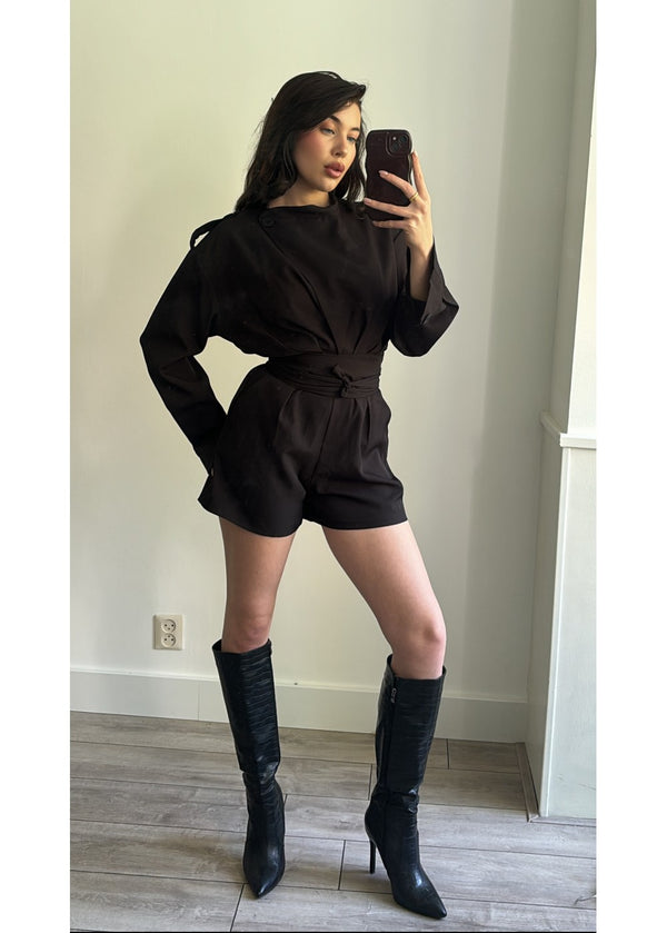 What We Know Playsuit Black  9007
