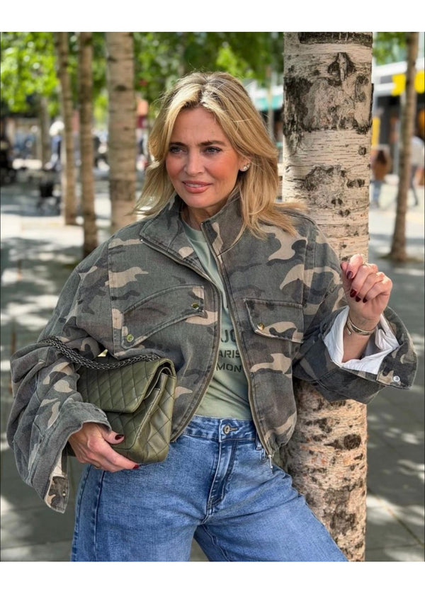 Chrissie Camouflage Jacket Army