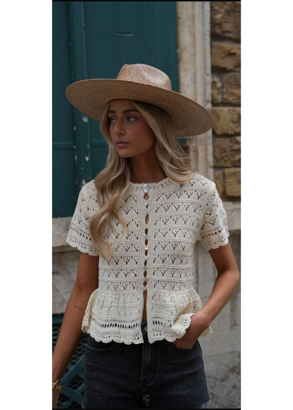 Knit Lover Top Creme 7050