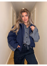 Grid & Grace Jacket Blue 51071