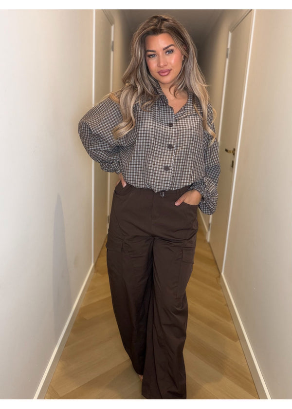 Alyna Cargo Pants Ambika Coffee