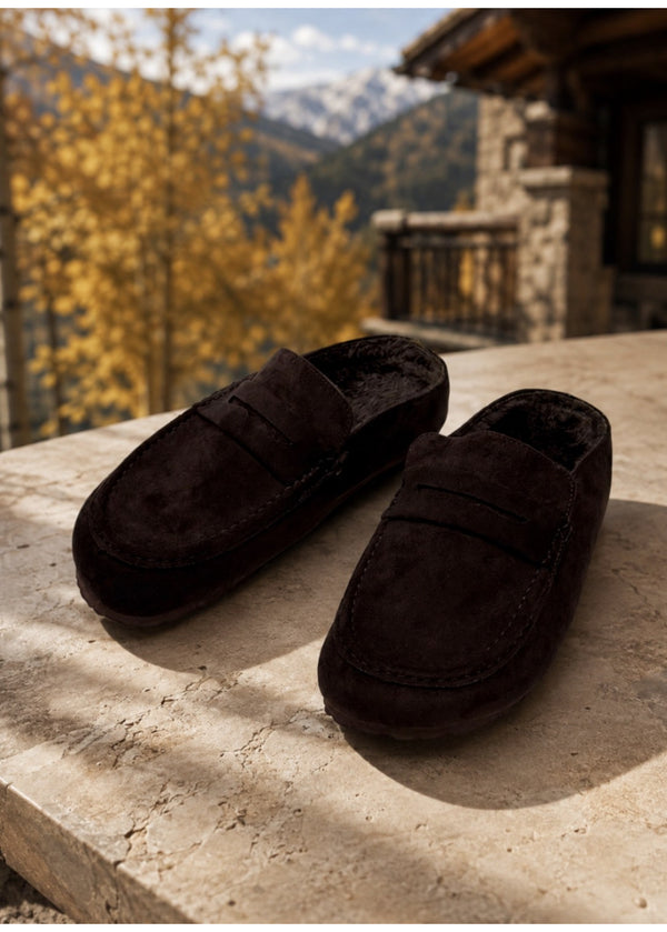 Soft Statement Faux Fur Loafer Chocolate 371