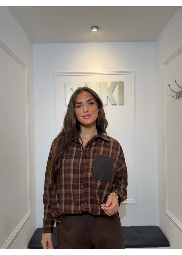 Your the best blouse brown 20307