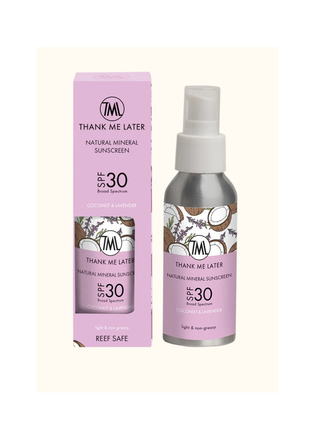 Coconut & Lavender Mineral Sunscreen TML