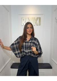 Get It Going Blouse Navy