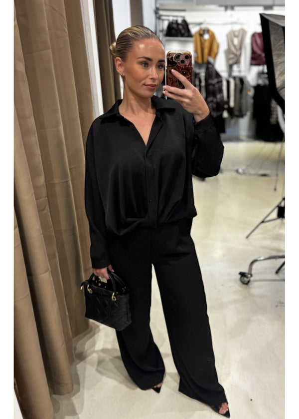 V-Neck Chique 2-Piece Set Black 61822/10008