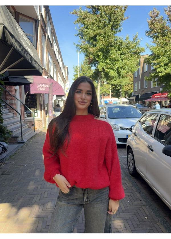 Wild honey trui red